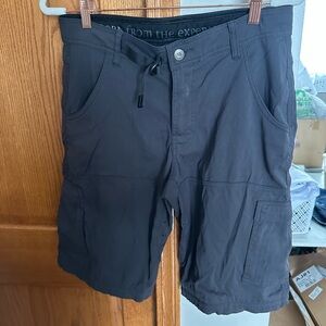Prana Men's Dark Gray Cargo Shorts